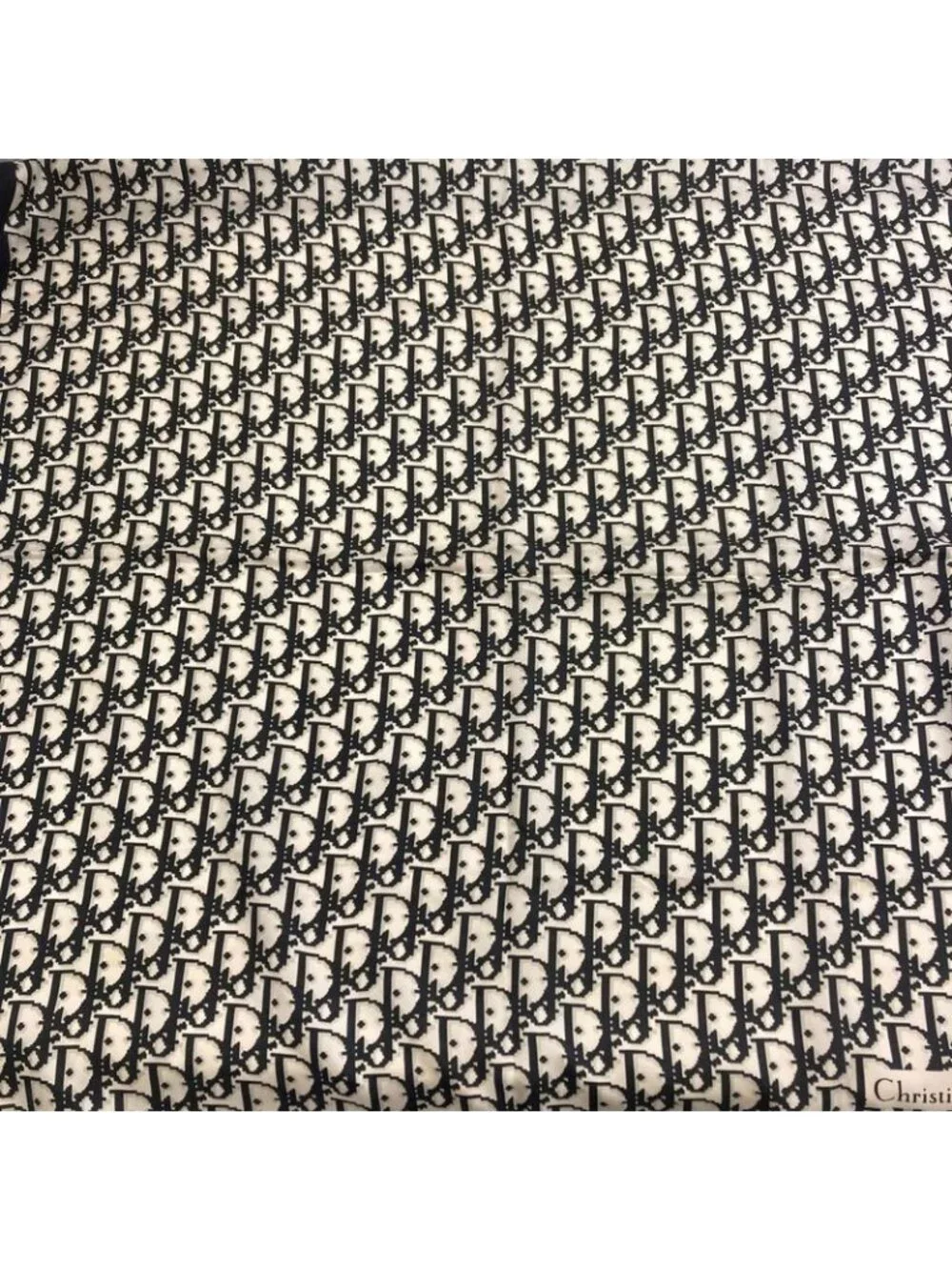 ★SOLD★ Dior Trotter Pattern Scarf Silk - Picture 3 of 11